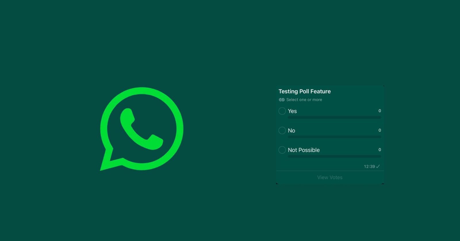 Poll Sharing Feature for Whatsapp Channels